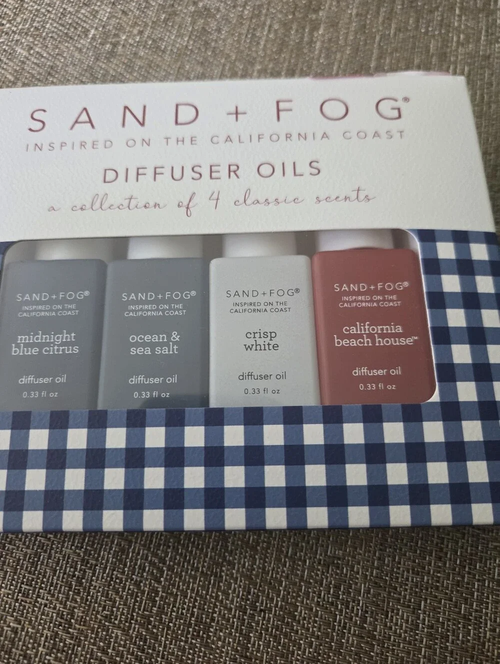 SAND + FOG Blue and White Diffuser Oils Gift Set